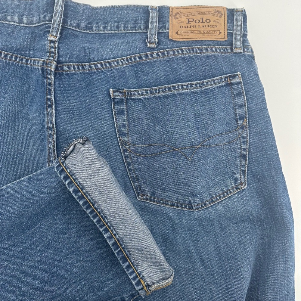 Polo Ralph Lauren Jeans Mens 38x32 Blue Straight Leg Denim Pants